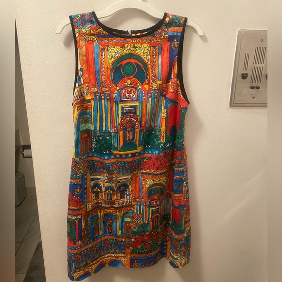 🌺Alice + Olivia Havana Rainbow Eclectic Maximalist A Line Dress🌺 - Picture 1 of 7